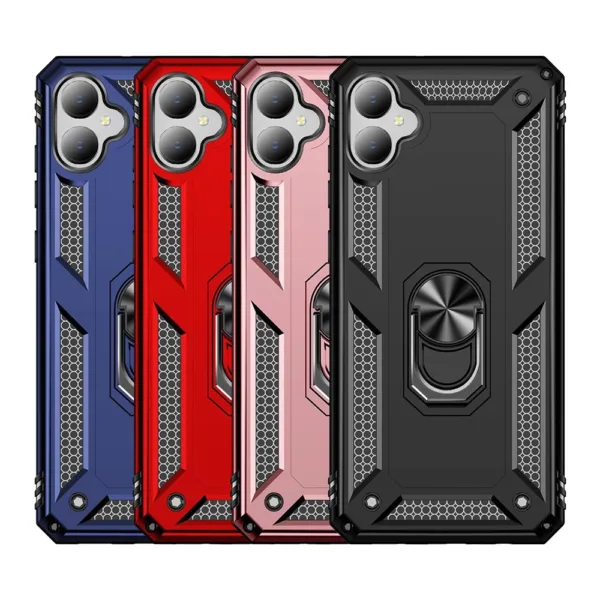 Slim Shockproof Ring Armor Stand Phone Case for Samsung Galaxy A06 - Image 1