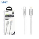 ANG BT033 - USB C TO Lightning PD 20W Braided Data Cable 2 Meter