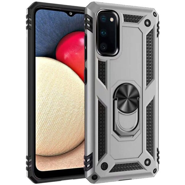 Slim Shockproof Ring Armor Stand Phone Case for Samsung Galaxy A02s - Image 5