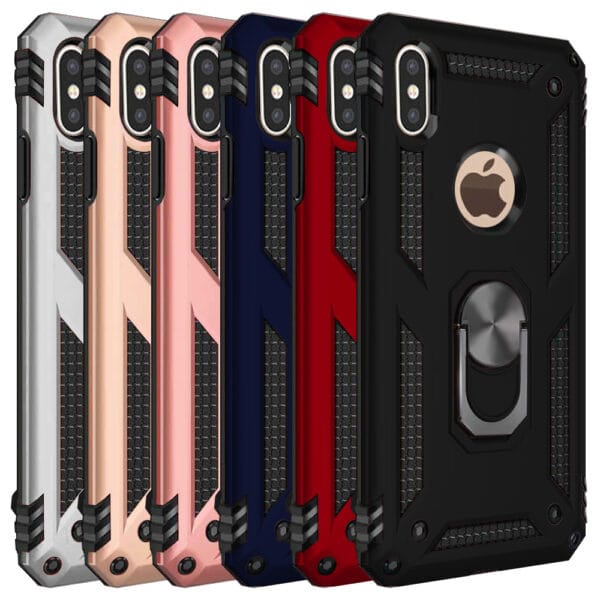 Slim Shockproof Ring Armor Case For iPhone XS Max - Image 1