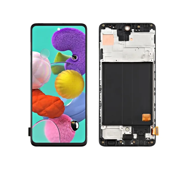 Replacement OLED LCD Screen For Samsung Galaxy A51 4G (A515) - With Frame - Image 1