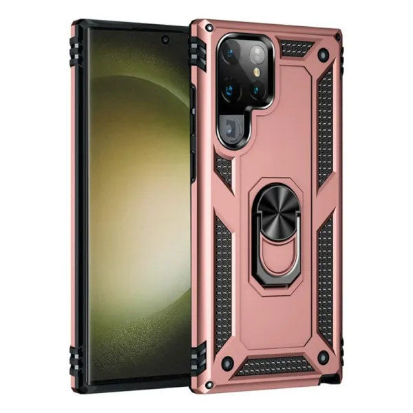 Slim Shockproof Ring Armor Stand Phone Cover Case for Samsung Galaxy S23 Ultra - Image 6