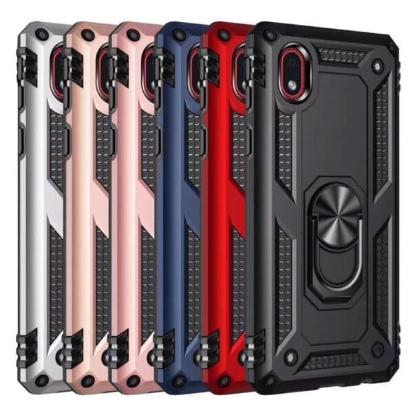 Slim Shockproof Ring Armor Stand Phone Case for Samsung Galaxy A01 - Image 1
