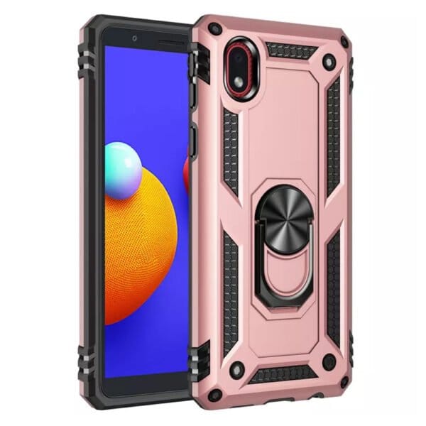 Slim Shockproof Ring Armor Stand Phone Case for Samsung Galaxy A01 - Image 5