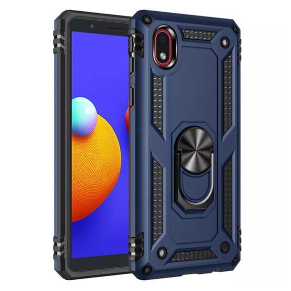Slim Shockproof Ring Armor Stand Phone Case for Samsung Galaxy A01 - Image 3