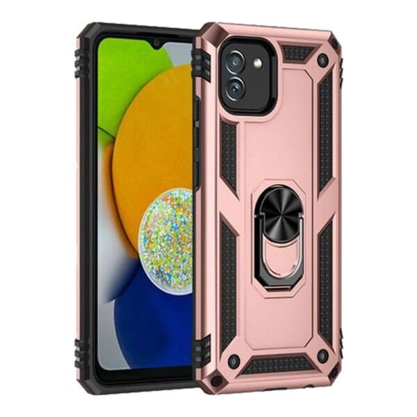 Slim Shockproof Ring Armor Stand Phone Case for Samsung Galaxy A03 - Image 5