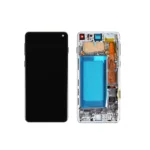 Replacement LCD Screen For Samsung Galaxy S10 (G973) Black - With Frame