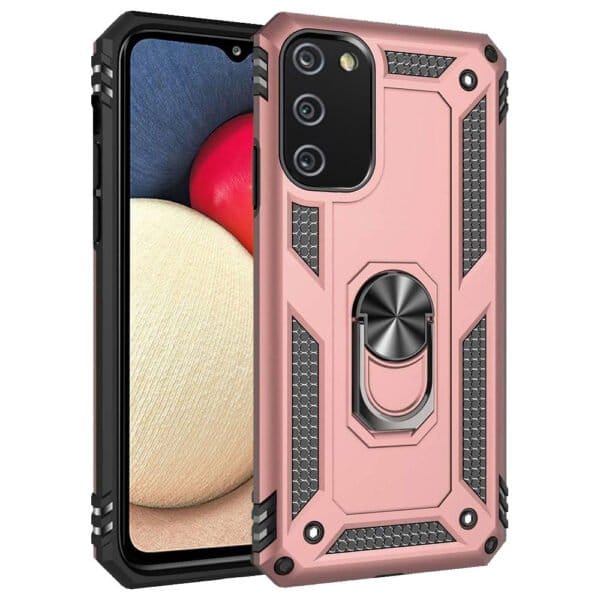 Slim Shockproof Ring Armor Stand Phone Case for Samsung Galaxy A03s - Image 5