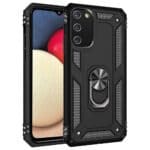 Slim Shockproof Ring Armor Stand Phone Case for Samsung Galaxy A03s - Image 2
