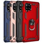 Slim Shockproof Ring Armor Stand Phone Case for Samsung Galaxy A12
