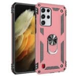 Slim Shockproof Ring Armor Stand Phone Case for Samsung Galaxy S21 Ultra - Image 4