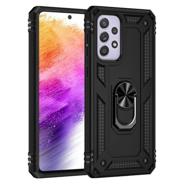 Slim Shockproof Ring Armor Stand Phone Cover Case for Samsung Galaxy A23 5G - Image 1