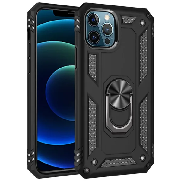Slim Shockproof Ring Armor Case For iPhone 12 Pro Max - Image 3