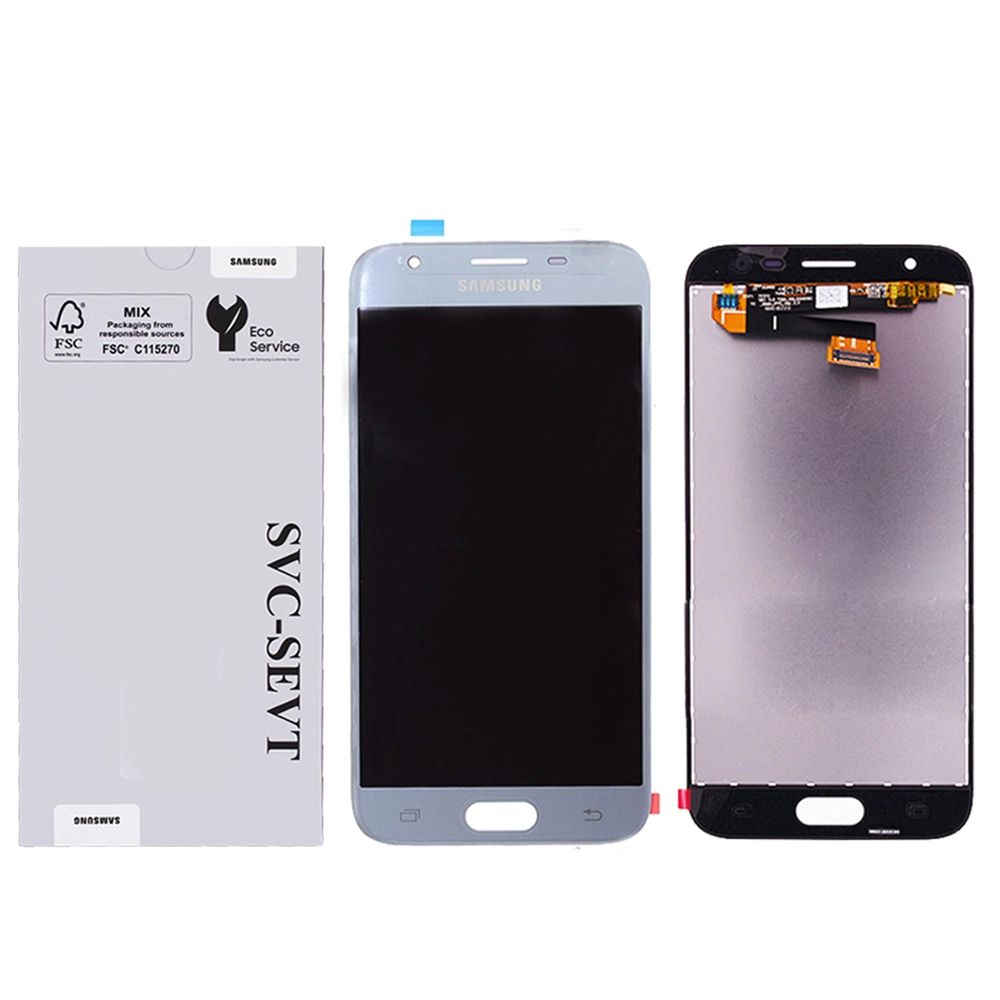 Samsung Galaxy J3 2017-Silver Genuine LCD Screen For Samsung Galaxy J3 2017 (J330) No Frame - Silver  (GH96-10992A) - Image 1