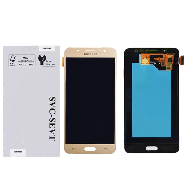 Genuine LCD Screen For Samsung Galaxy J5 2016 (J510) No Frame - Gold  (GH97-18792A) - Image 1