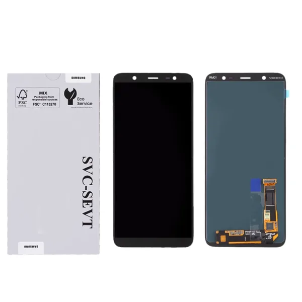 Genuine LCD Screen For Samsung Galaxy J8 (J810) No Frame - Black  (GH97-22149A) - Image 1