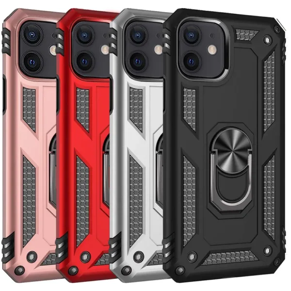 Slim Shockproof Ring Armor Case For iPhone 12 Mini - Image 1