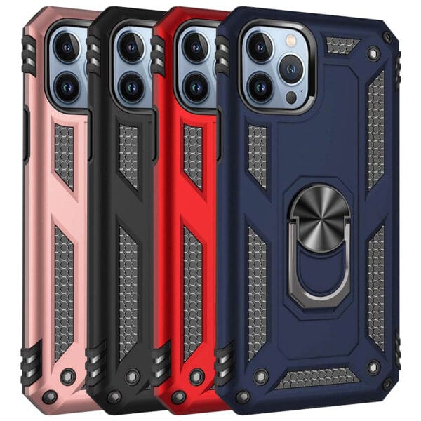 Slim Shockproof Ring Armor Case For iPhone 14 Pro Max - Image 1