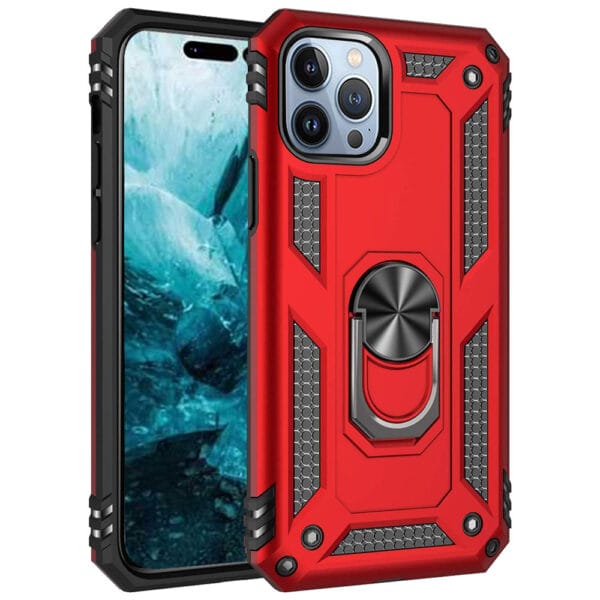 Slim Shockproof Ring Armor Case For iPhone 14 Pro Max - Image 4