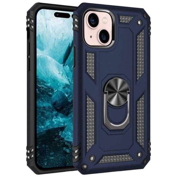 Slim Shockproof Ring Armor Case For iPhone 14 Plus - Image 2