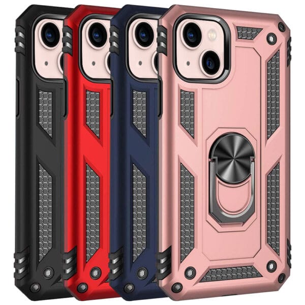 Slim Shockproof Ring Armor Case For iPhone 14 Plus - Image 1