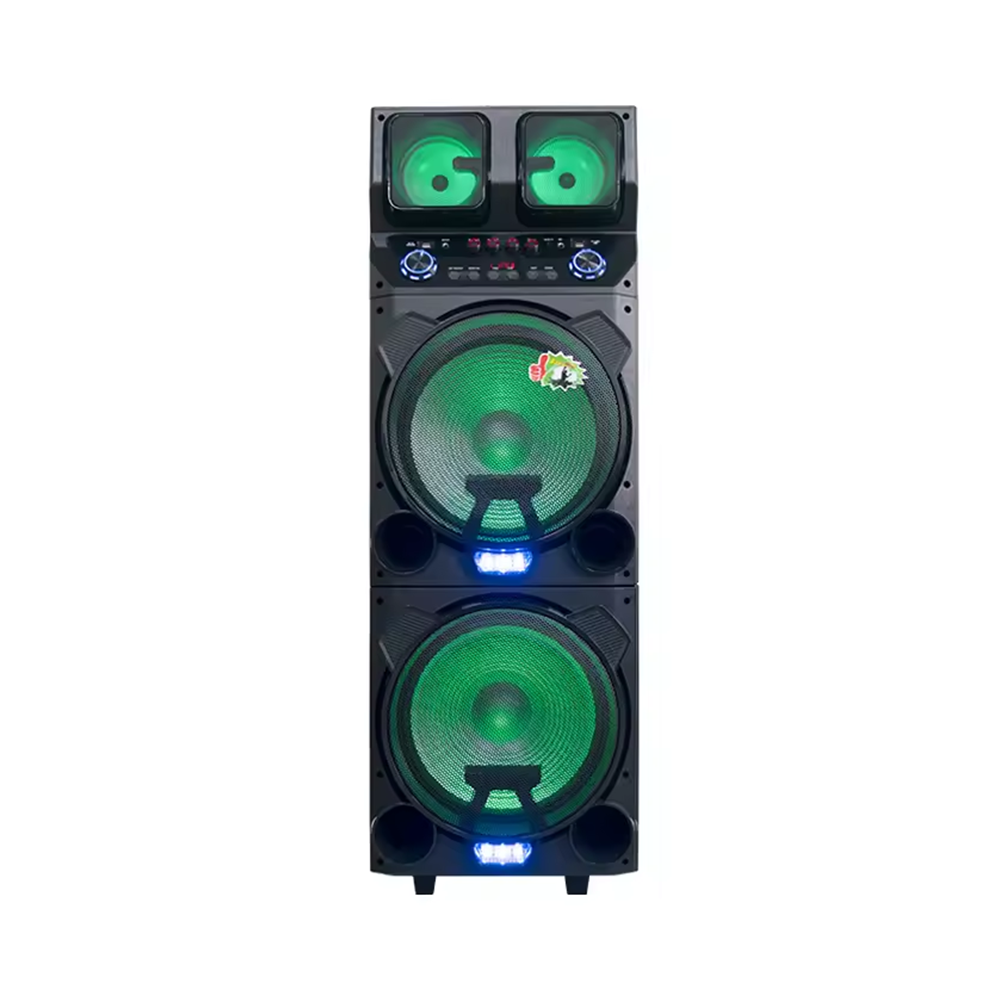 10A MT-1599 Dual 15” Bluetooth Trolley Powerful Speaker MT-1599 Dual 15'' Bluetooth Trolley Powerful Speaker - Image 1