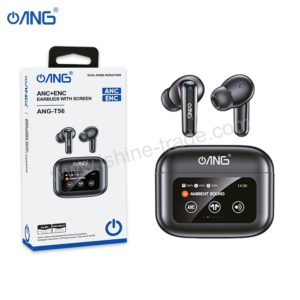 ANG T56 ANC + ENC Earbuds With LED Touch Screen