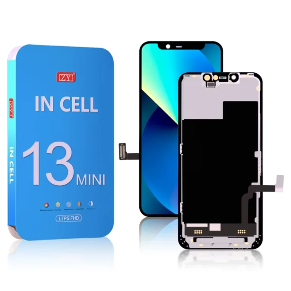 ZY HD+ Incell iPhone 13 Mini LCD Module Display and Touch Screen Digitizer Assembly - Image 1