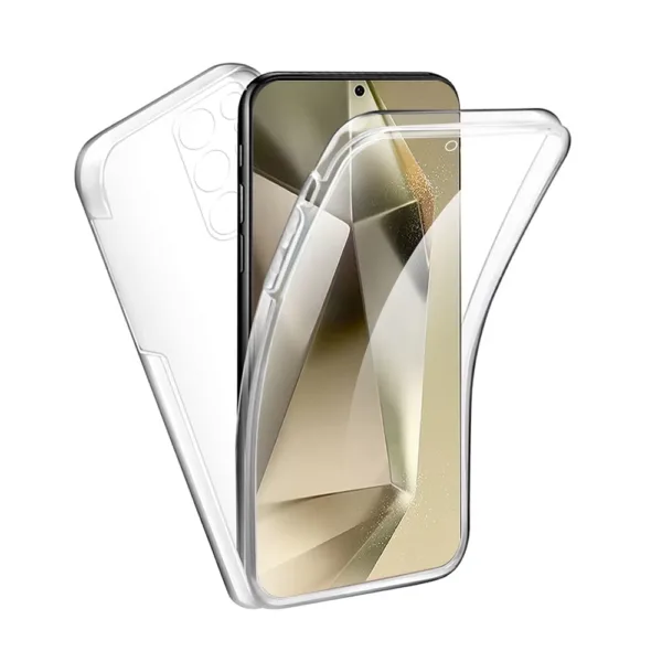 360 Front And Back Clear Gel TPU Case For Samsung S8 Plus - Image 1
