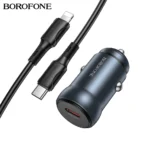 BOROFONE BZ32 PD30W Car Charger Set With USB C To Lightning Cable - Image 3