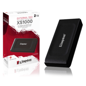 Kingston XS1000 2TB External SSD – USB 3.2 Gen 2 - Black