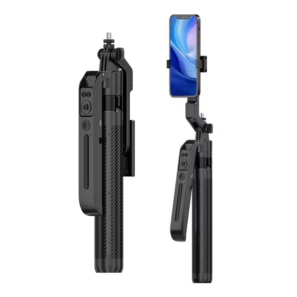 26B C12 Selfie Stick Tripod C12 Auto Face Tracking Tripod 360 for Android, iPhone - Image 2