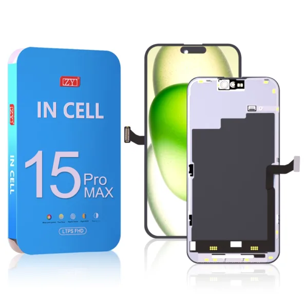 ZY HD+ Incell iPhone 15 Pro Max LCD Module Display and Touch Screen Digitizer Assembly - Image 1