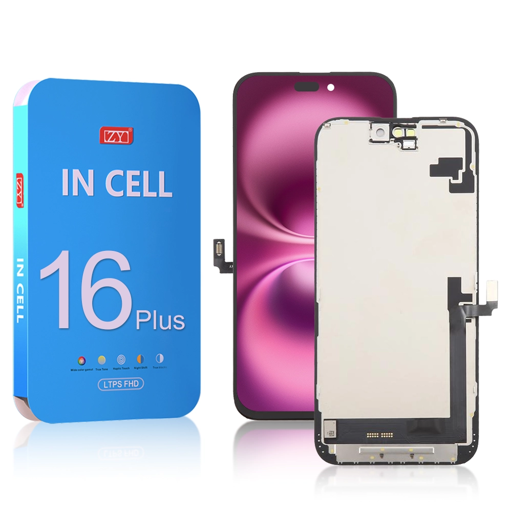 30A ZY Incell LCD Apple iPhone 16 Plus ZY HD+ Incell iPhone 16 Plus LCD Module Display and Touch Screen Digitizer Assembly - Image 1