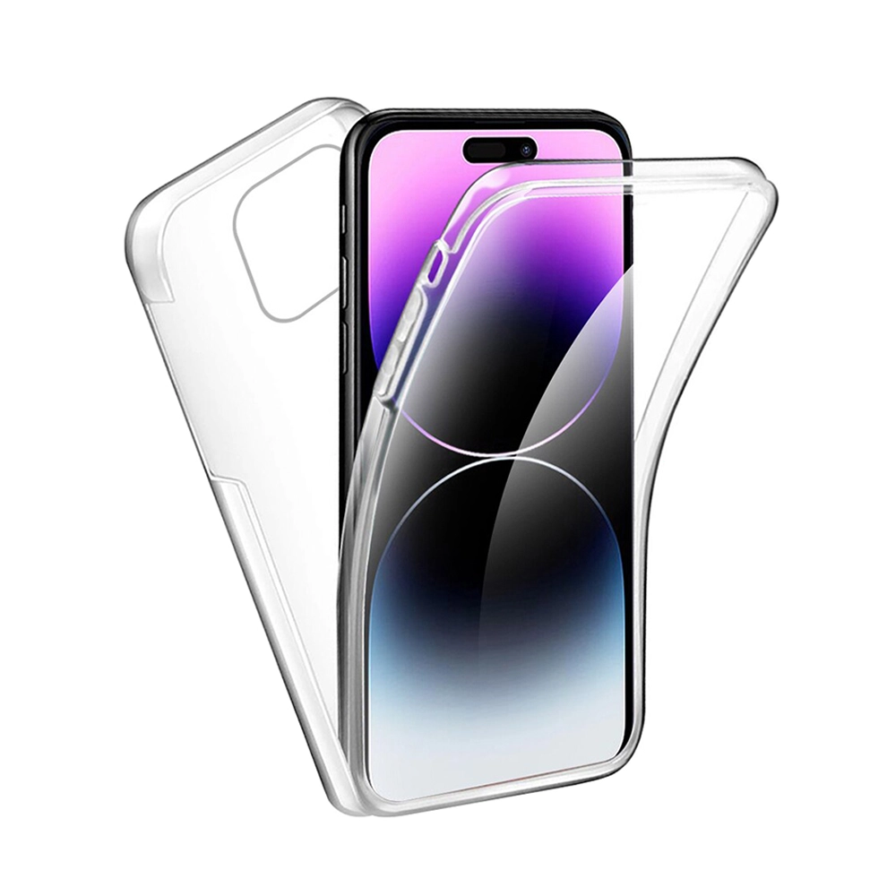 3A 360 front and back Gel Case for iPhone 11 to 16 Series webp 360 Front And Back Clear Gel TPU Case For iPhone 11 Pro Max - Image 1