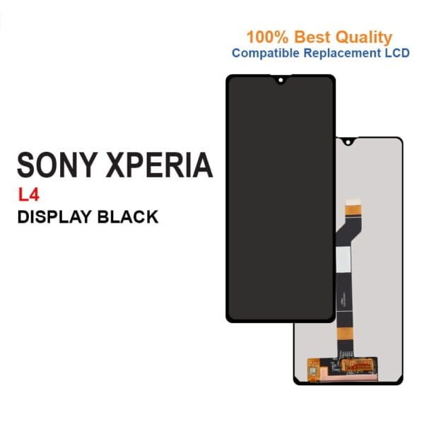 Replacement LCD Screen Display Touch and Digitizer Assembly For LCD Sony Xperia L4 No Frame - Black - Image 1