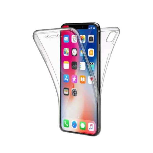 360 Front And Back Clear Gel TPU Case For iPhone 7 / 8 - Image 1