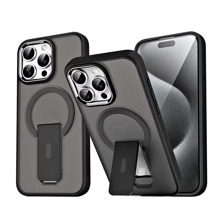 Xuanyin Magnetic Bracket Case Black Xuanyin Magnetic Bracket Case For iPhone 12 Pro Max - Image 2