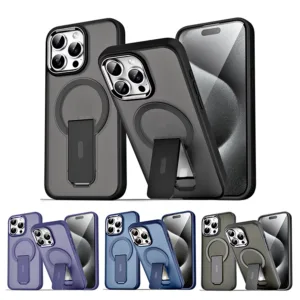 Xuanyin Magnetic Bracket Case For iPhone 15