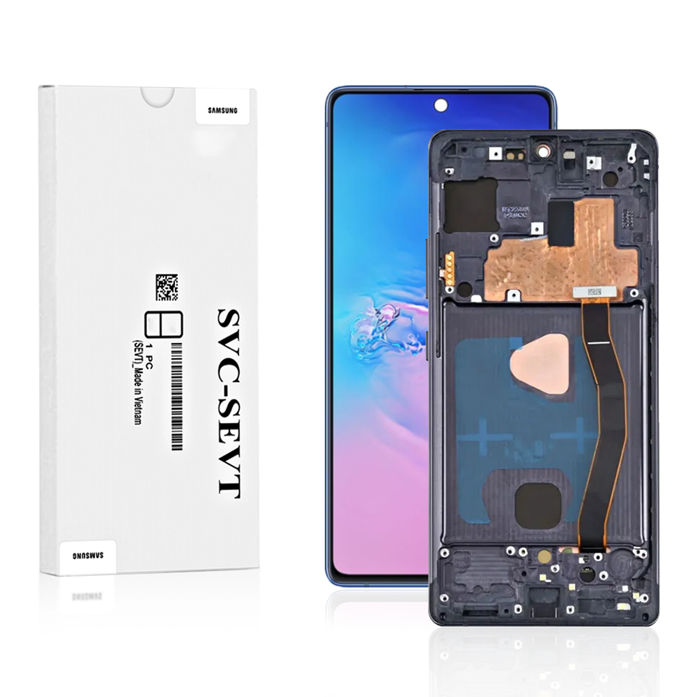 5A Genuine LCD Screen For Samsung Galaxy S10 LITE (G770) With Frame &_ Touch Pad Black (GH82-21992A) Genuine LCD Screen For Samsung Galaxy S10 LITE (G770) With Frame & Touch Pad Black (GH82-21992A) - Image 1