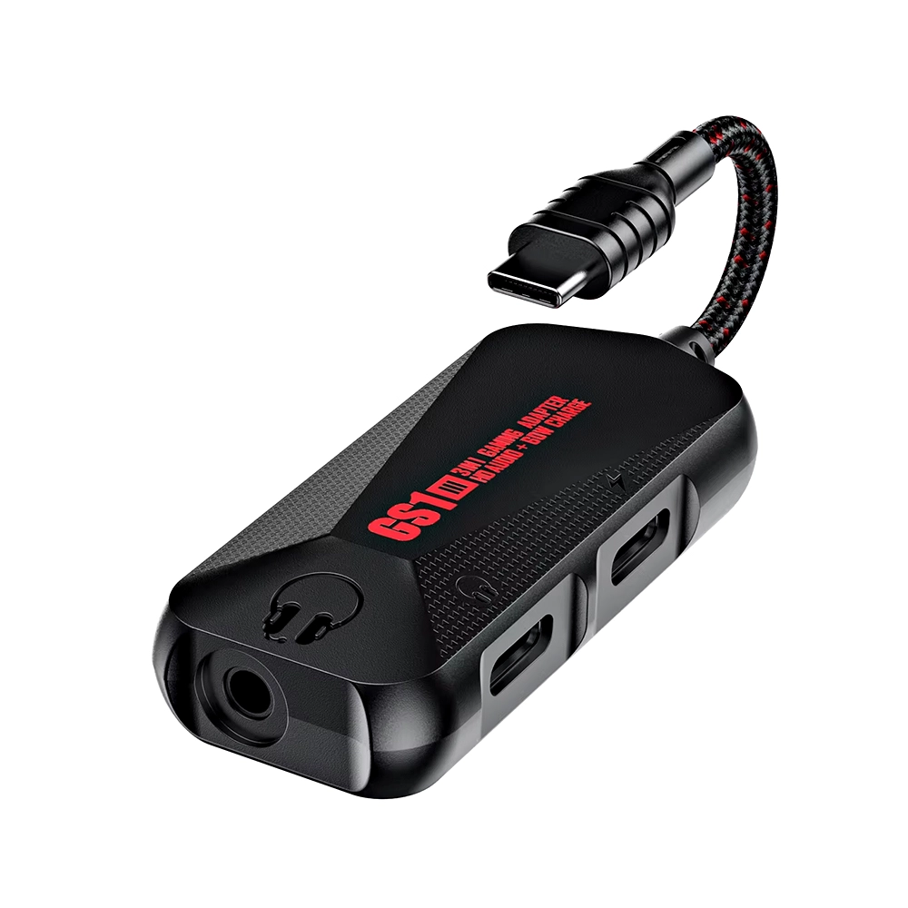 6A Plextone GS1 3 in 1 Gaming Adapter HD Audio 60W Plextone GS1 3 in 1 Gaming Adapter HD Audio 60W - Image 1