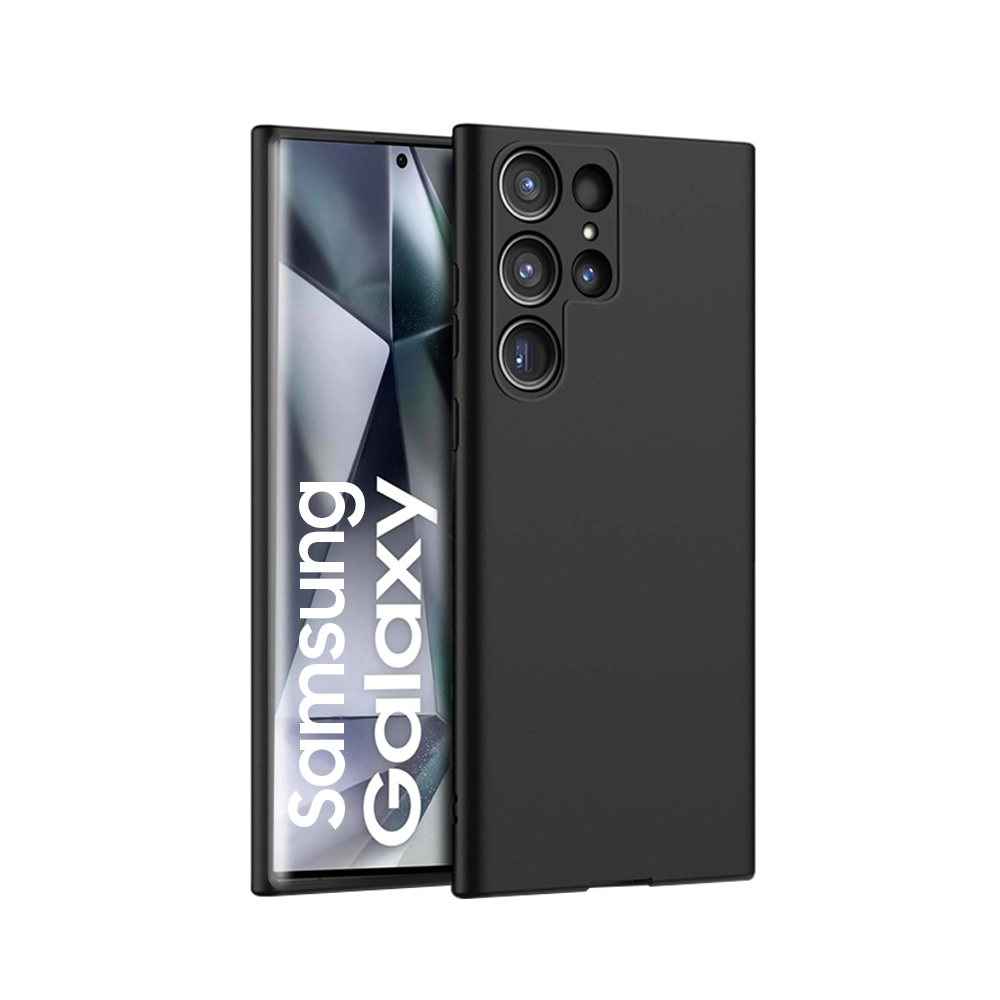 7A Black Gel Case for Samsung Camera Lens Black TPU Gel Case For Samsung S21 FE - Image 1