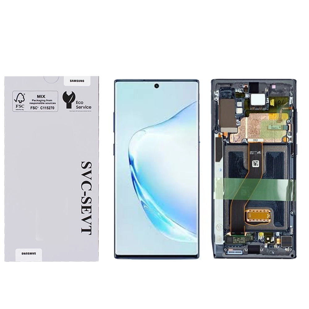 Samsung Galaxy Note 10 Plus-Black Genuine LCD Screen For Samsung Galaxy Note 10 Plus (N975) With Frame & Touchpad - Black  (GH82-20838A) - Image 1
