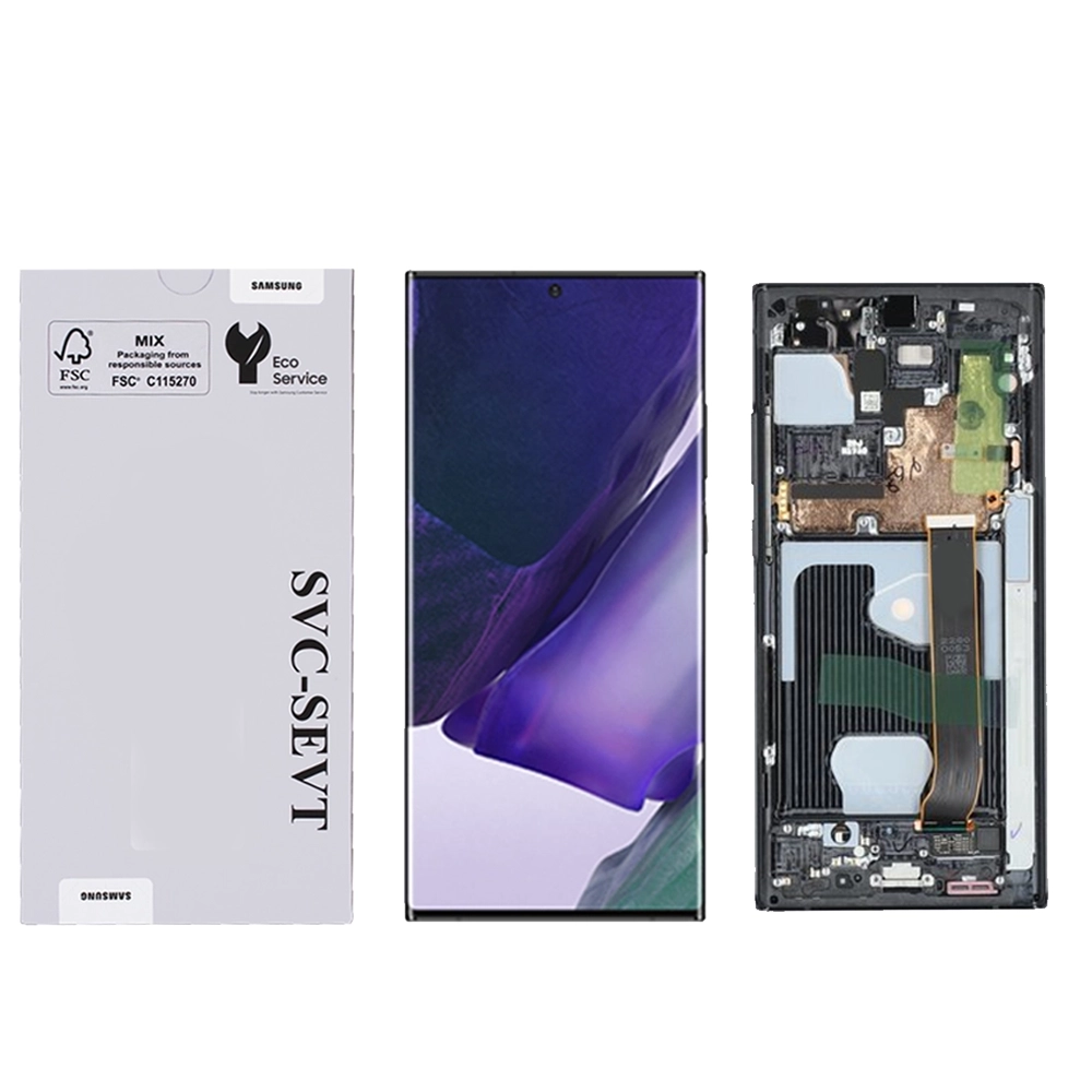Samsung Galaxy Note 20 Ultra 5G-Black Genuine LCD Screen For Samsung Galaxy Note 20 Ultra 5G (N980) With Frame & Touchpad - Black  (GH82-23597A) - Image 1