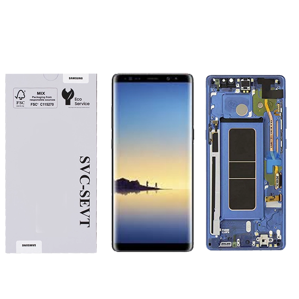Samsung Galaxy Note 8 (N950)-Blue Genuine LCD Screen For Samsung Galaxy Note 8 (N950) With Frame & Touchpad - Blue  (GH97-21065B) - Image 1