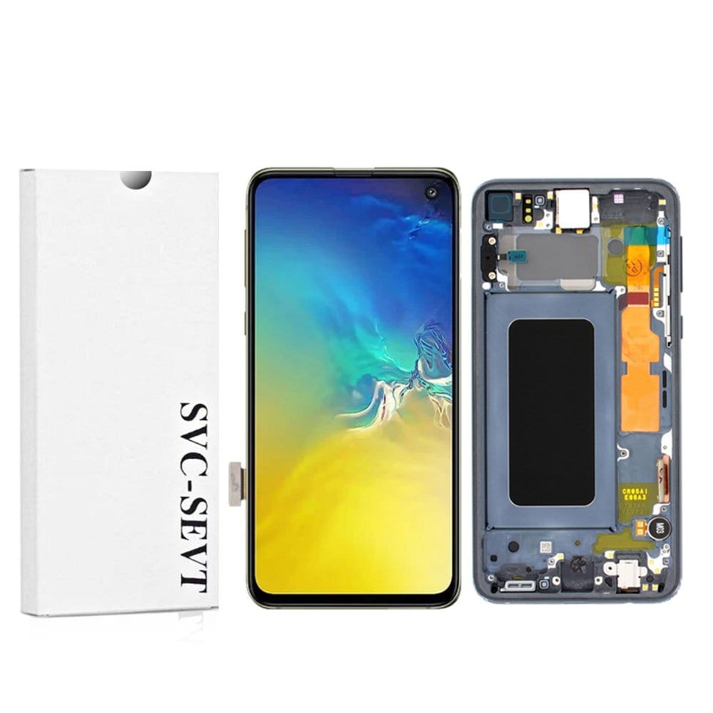 Samsung-Galaxy-S10e-Black Genuine LCD Screen For Samsung Galaxy S10e (G970) With Frame and Touchpad - Black  (GH82-18836A) - Image 1
