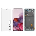 Genuine LCD Screen For Samsung Galaxy S20 FE 5G (G781B) With Frame and Touchpad - Cloud Mint  (GH82-24214D)