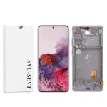 Genuine LCD Screen For Samsung Galaxy S20 FE 5G (G781B) With Frame and Touchpad - Cloud Lavender  (GH82-24214C)