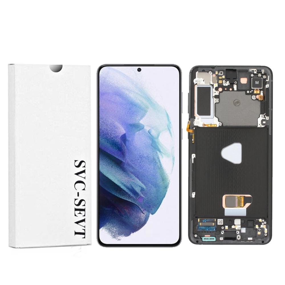 Samsung Galaxy S21 Plus 5G-Black Genuine LCD Screen For Samsung Galaxy S21 Plus 5G (G996B) With Frame and Touchpad - Phantom Black  (GH82-24554A) - Image 1