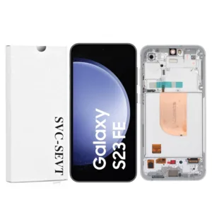 Genuine LCD Screen For Samsung Galaxy S23 FE (S711B) With Frame and Touchpad - Cream  (GH82-32857B)